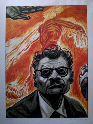 Rafael Freyre "Jose Clemente Orozco con su fantasia Hombre de Fuego"